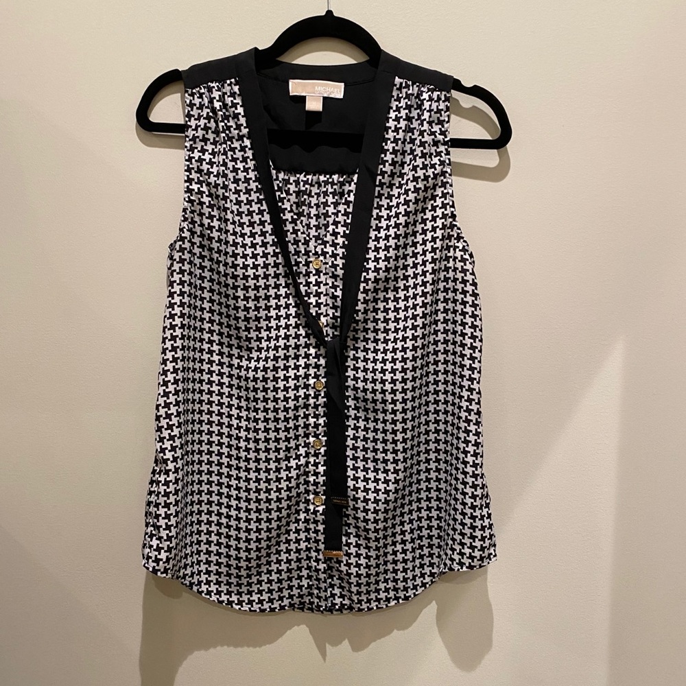 Houndstooth Michael Kors Blouse